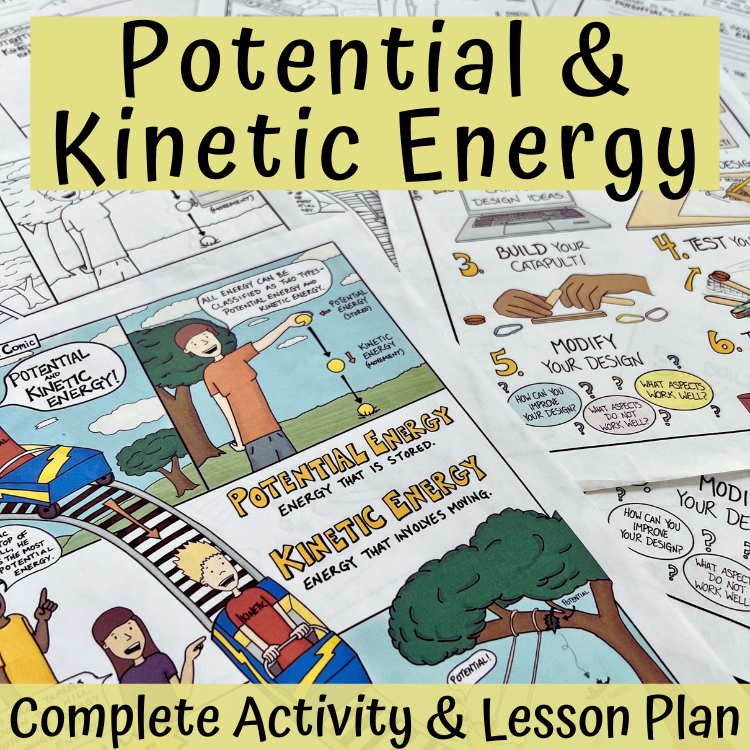 Potential and Kinetic Energy Lesson Plan Cover Image