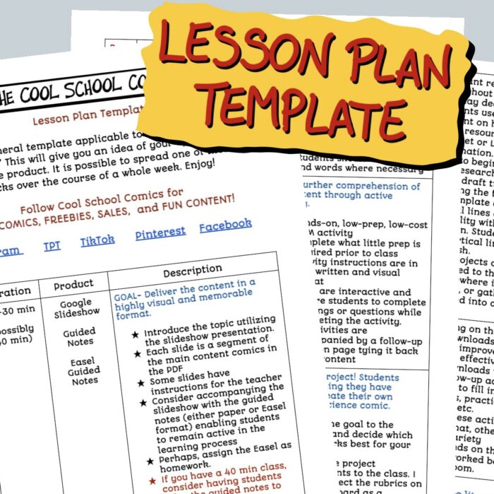 Lesson Plan Template Image