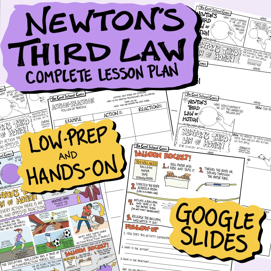 Newton's Third Law of Motion - Cool School Comics