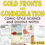 Cold Fronts and Condensation Doodle Notes Activity Cover Image