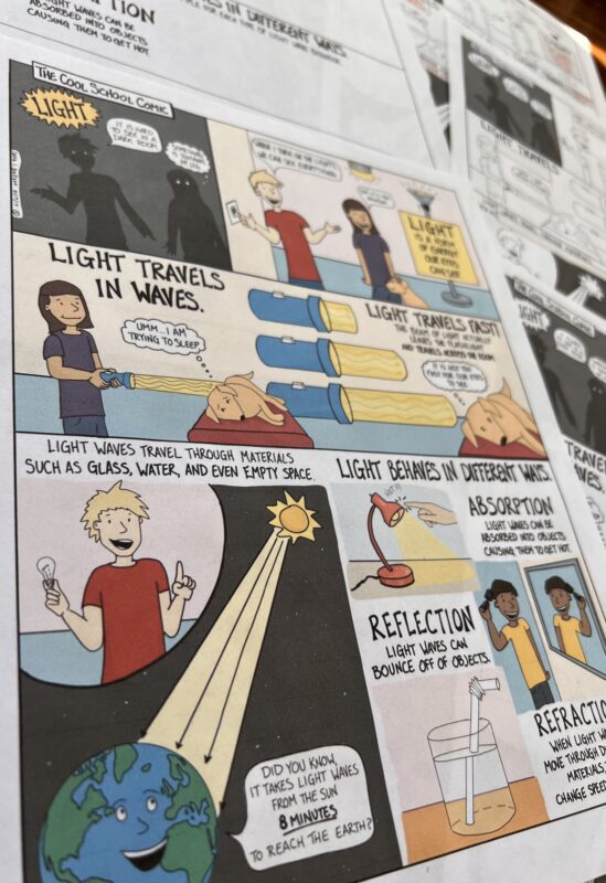 Properties of Light Infographic