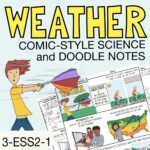 Weather Comic-Style Science and Doodle Notes Activity Cover Image