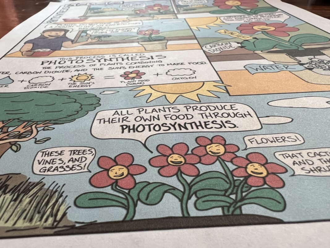 Free Photosynthesis Science Comic and Doodle Notes