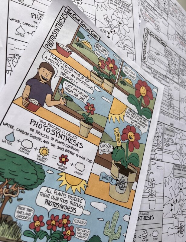 kids cartoons photosynthesis comic strip