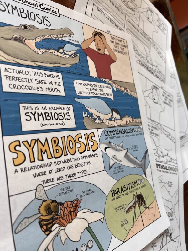 Science Cartoon example- Symbiosis Science Comic