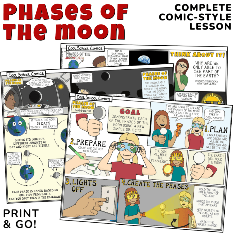 moon phases worksheet